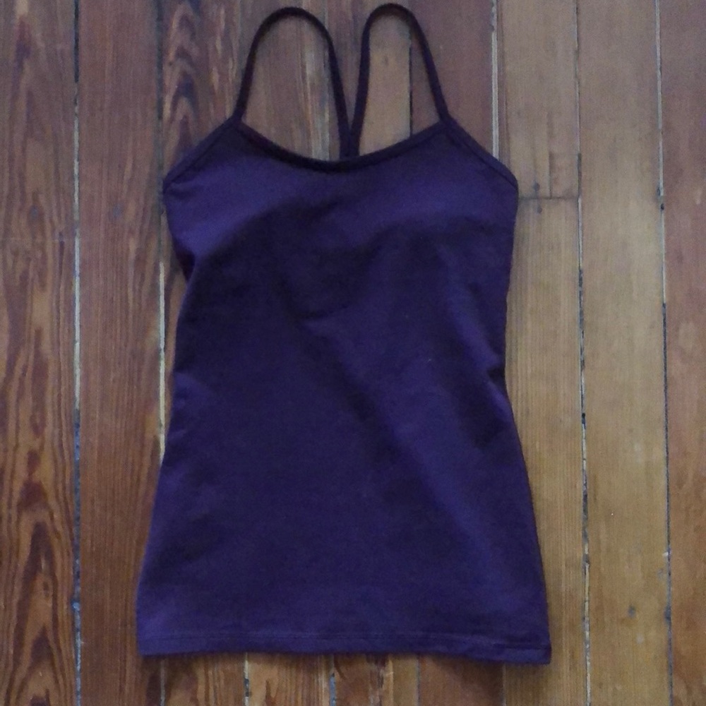 Lululemon Power Y Tank with Built in Bra.